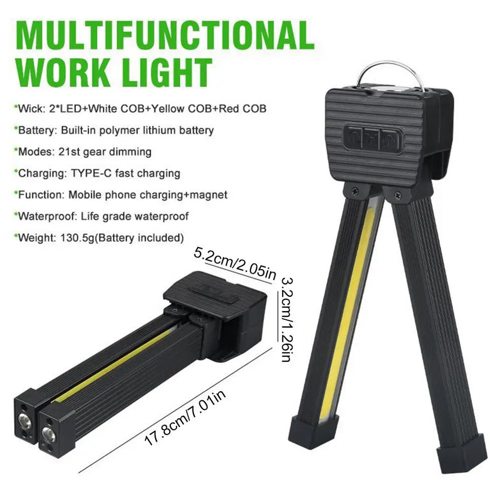 7-speed dimming flash Gym Lamp for Posing Portable Magnet LED Posing Lamp with Hanging Hook Selfie Light with 180 Degree Folding